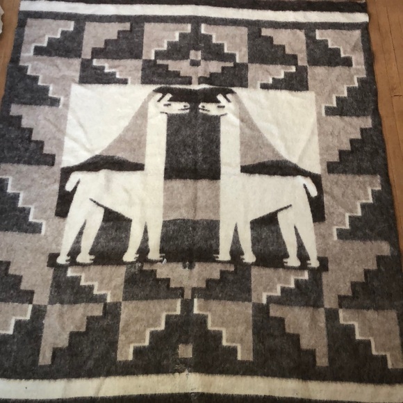 Vintage Bedding Vintage Artisan Peruvian Geometric Alpaca